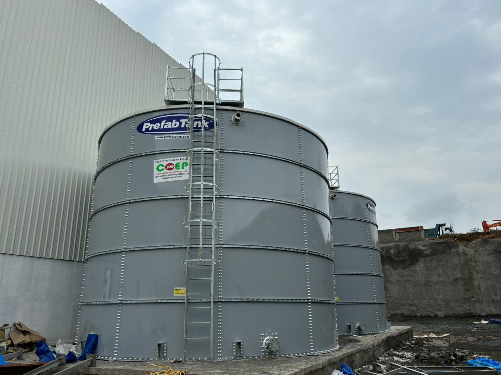 FM approved fire water tank view 3